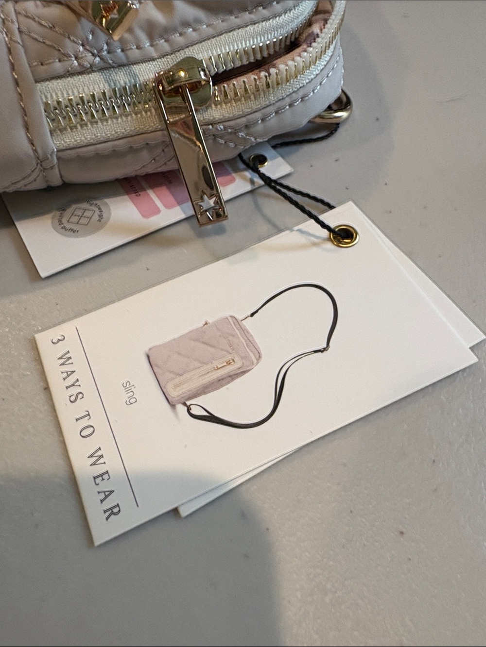 Kedzie - Cloud 9 Convertible Sling Bag, purse. NWT. Beige. - Picture 7 of 13